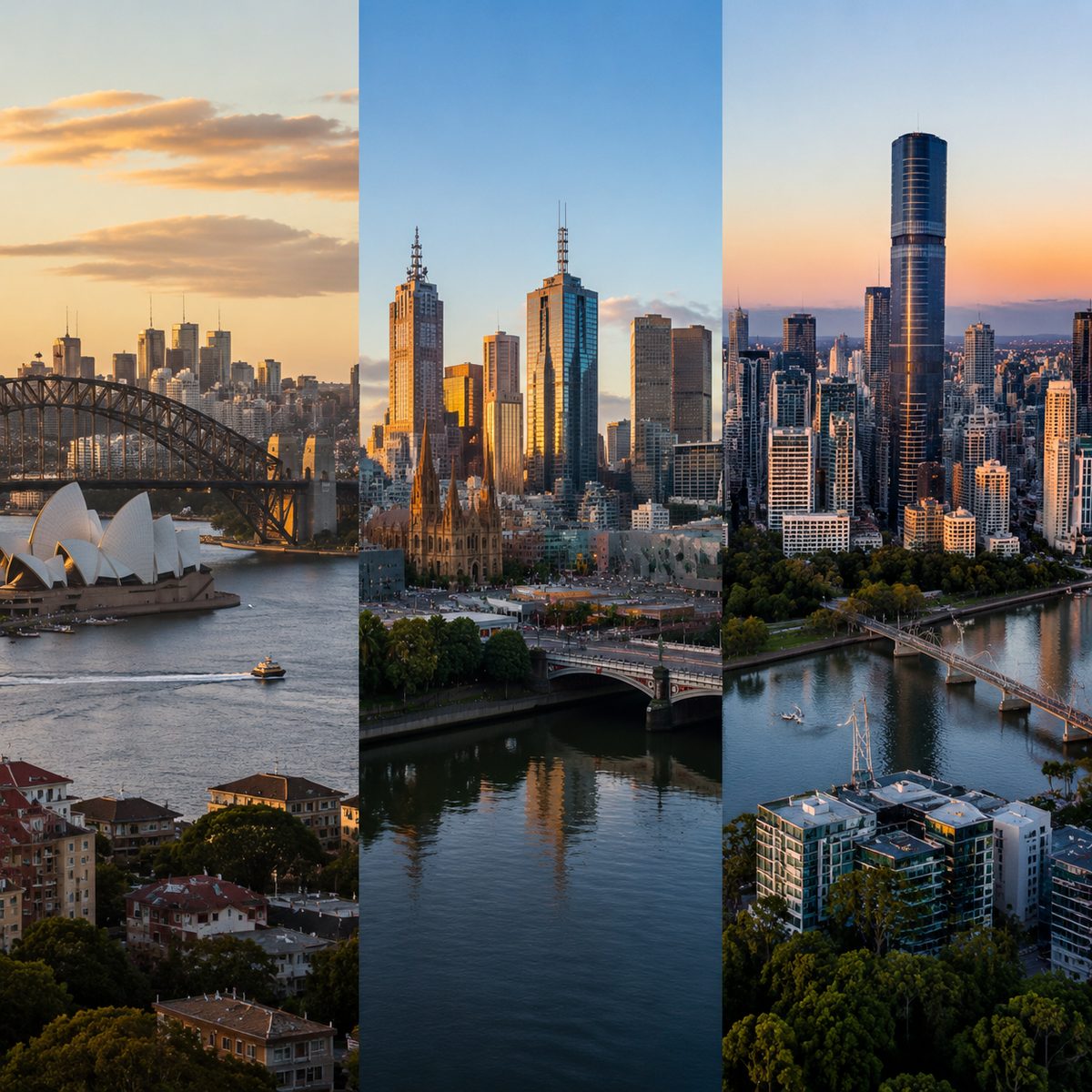 What are the top 3 largest cities in Australia?
