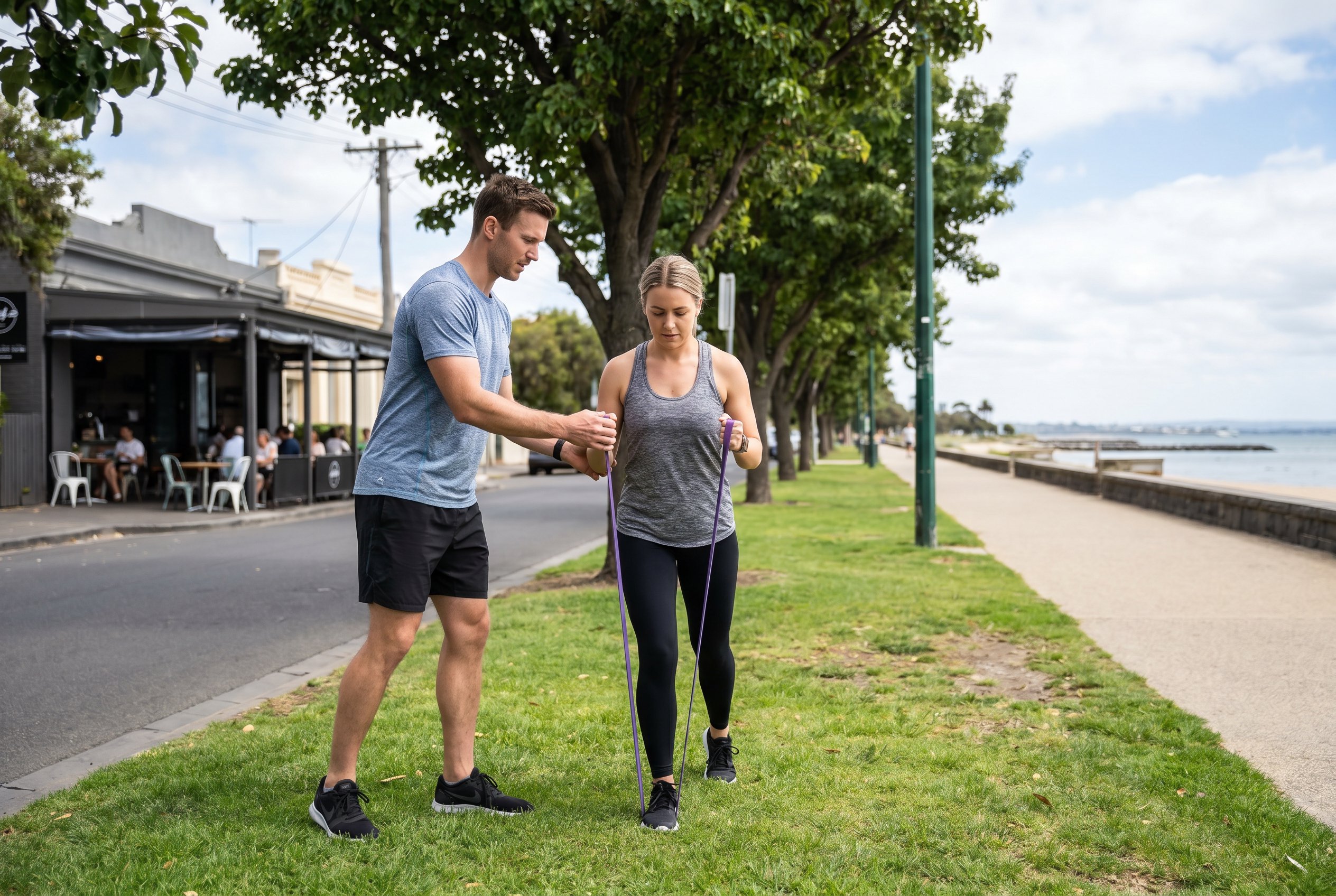 personal trainer elwood one-on-one session in progress