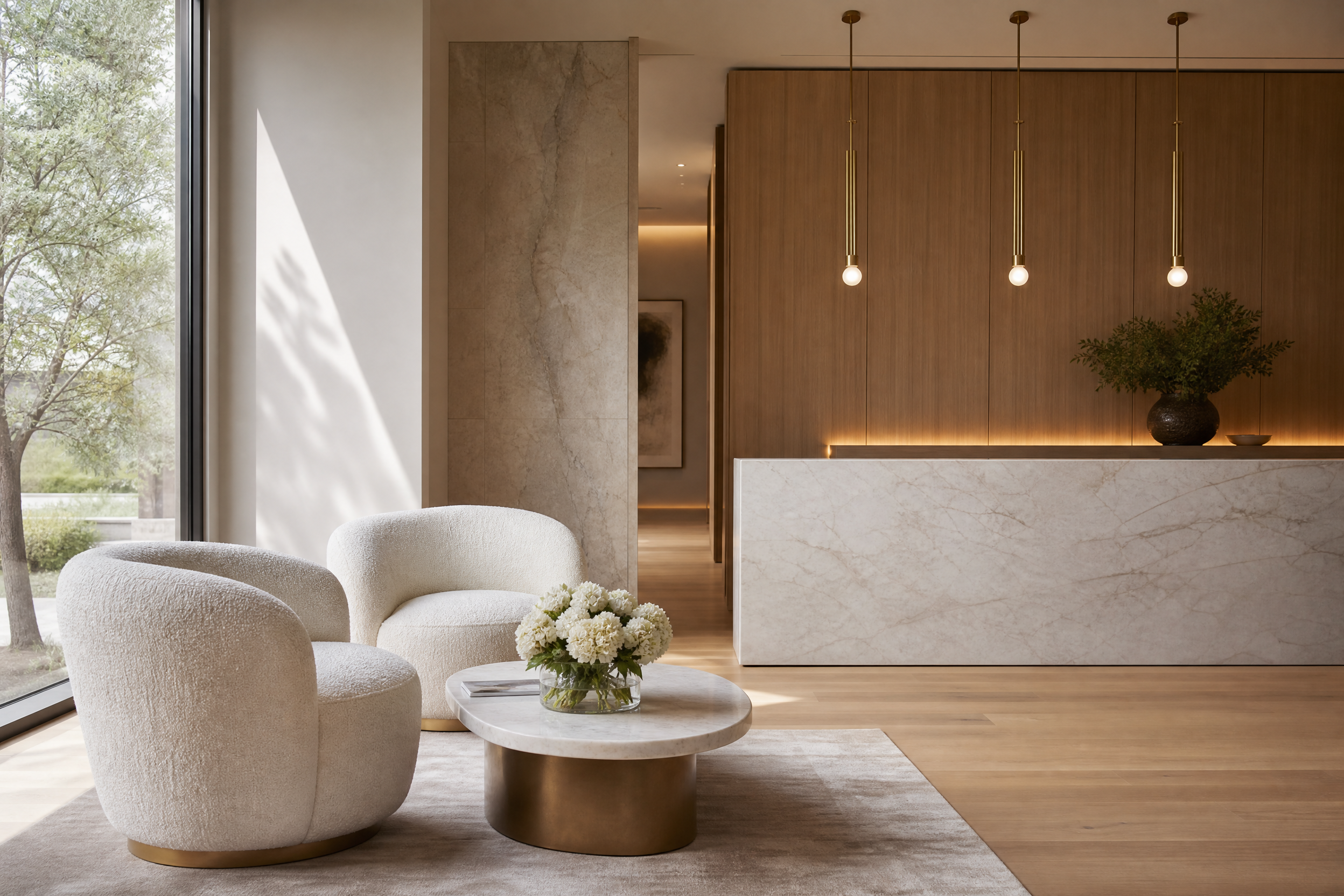 Reception lounge at Full Mouth Dental Implants Melbourne
