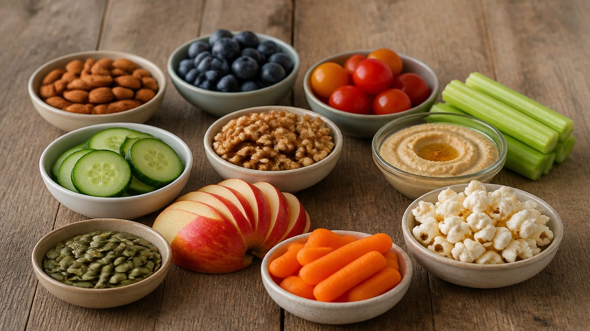 What are the 10 healthiest snacks I can eat?