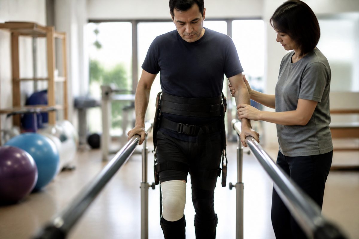 Can a paralyzed person learn to walk again?