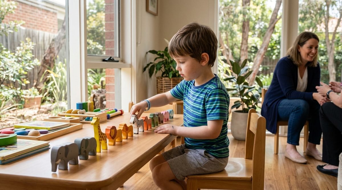 What characteristics does an autistic child have?