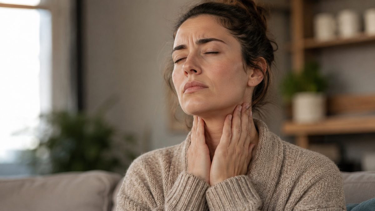What emotion is linked to the thyroid?